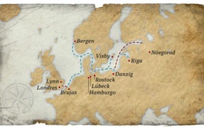 Las flotas de las Cruzadas, los navíos de la Hansa y líneas regulares desde el sur de Inglaterra.
